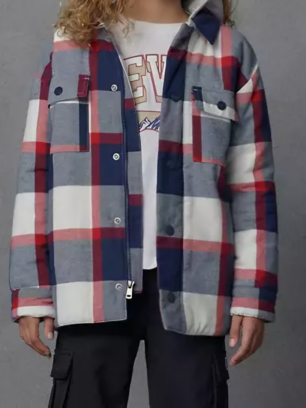 Levi's Plaid Sherpa-Lined Shacket